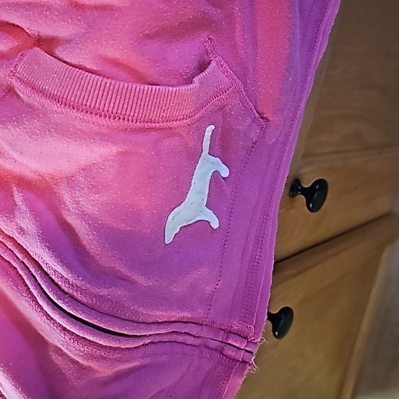 Victoria's secret pink love pink dog 3/4 sleeve hoodie large - Picture 3 of 7